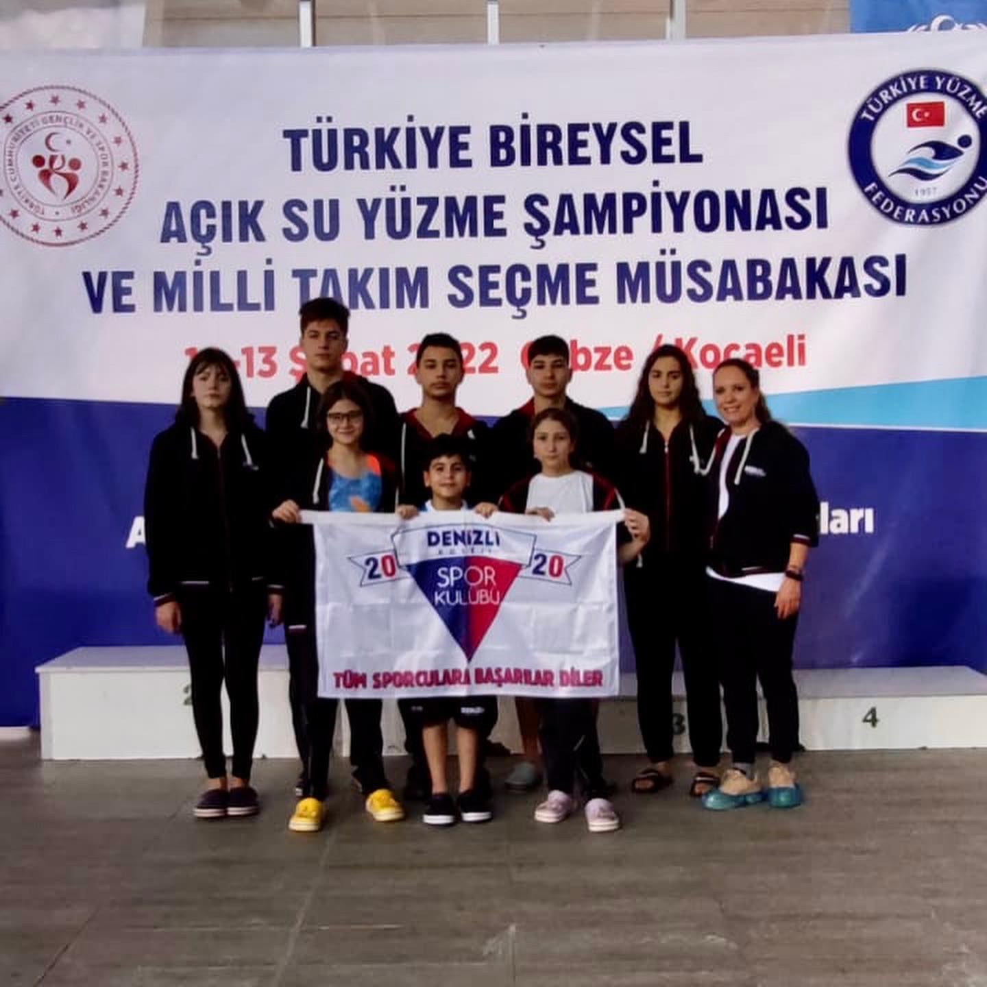 Gebze ilinde yapılan Türkiye Bireysel Açık Su Kış Şampiyonası Milli Takım Kamp Aday Kadro Belirleme Yarışları ve 11-12-13 yaş Gelişim Kampı seçmelerinde büyük başarı.